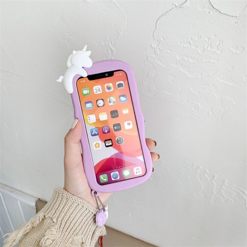 IPhone case-iPhone 11 Pro Max / iPhone12 / iPhone X / iPhone 7 Plus / iPhone 8 / iPhone 6 cloud unicorn sunscreen case