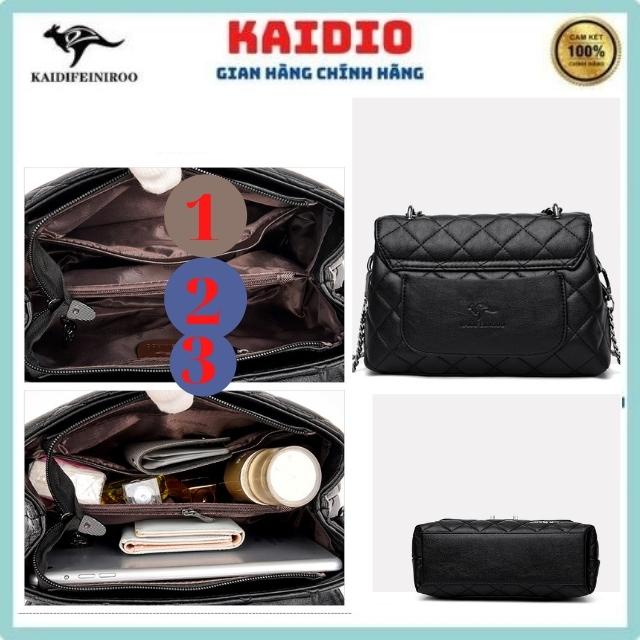 Túi xách nữ công sở Hàn Quốc mini đẹp đeo chéo cao cấp Kaidifeiniroo KD02  Kaidio Size 25cm.