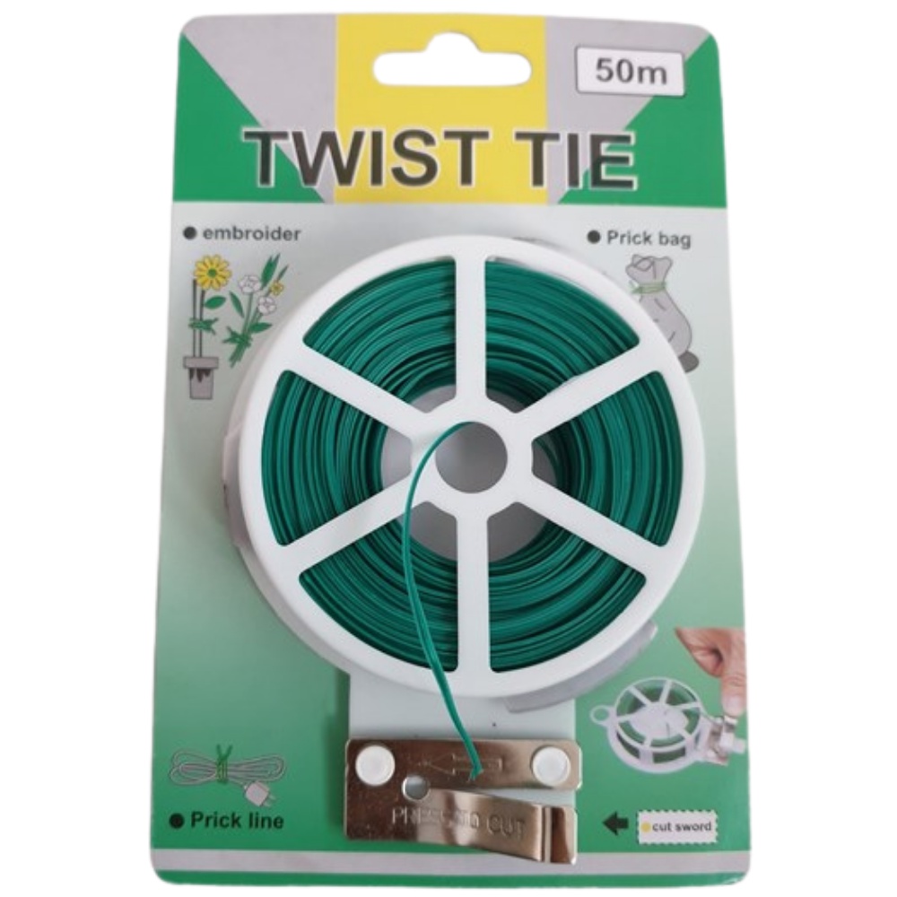 Kẽm Bọc Nhựa Buộc Cố Định Cành, Treo Cà Chua 50 mét (KEM-001)