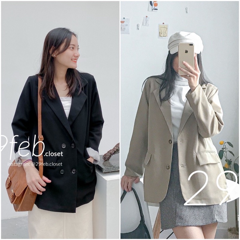 Áo blazer phong cách hàn xẻng( thanh lý)