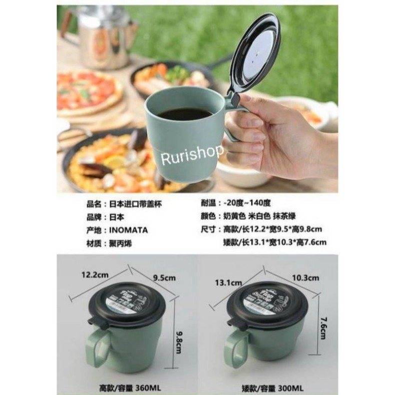 Ly, cốc, ca đựng nước (360ml) Inomata Nhật Bản; Ly, cốc,ca uống nước có lỗ cắm ống hút (300ml)