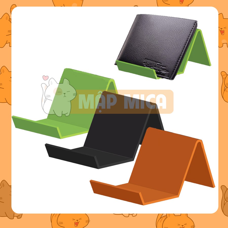 Kệ Đế Mica Trưng Bày Bóp Ví Nam - Combo 10 cái
