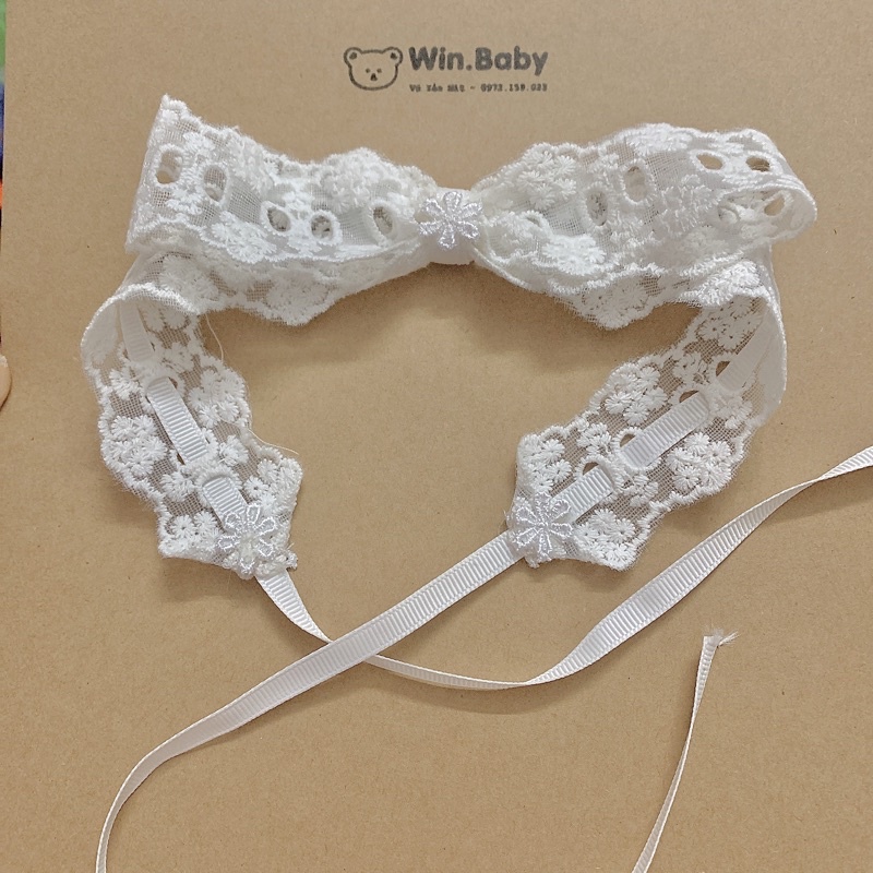 Turban ren mềm thắt nơ xinh xắn cho bé yêu