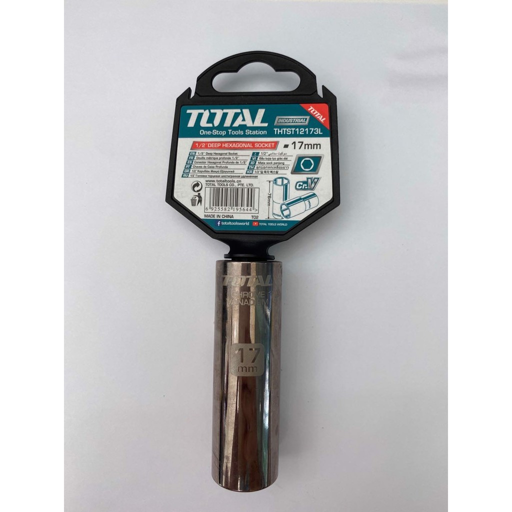 ĐẦU TUÝP LỤC GIÁC 1/2 INCH LOẠI DÀI TOTAL 8MM ĐẾN 32MM  ĐẦU KHẨU