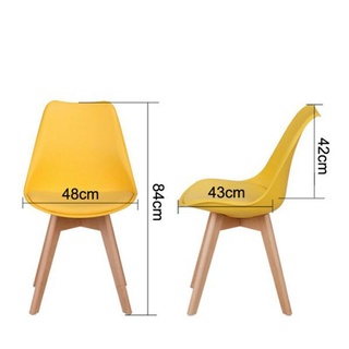 Ghế eames chân gỗ sồi có đệm