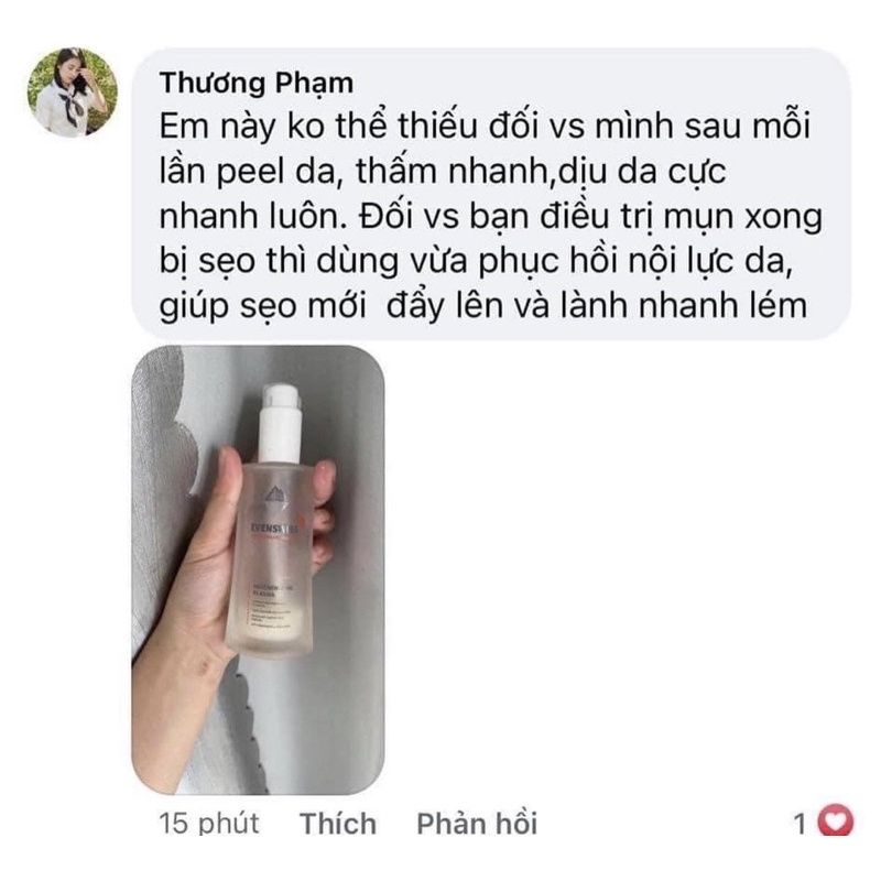 HUYẾT TƯƠNG PHỤC HỒI DA EVENSWISS PLASMA (Có chiết dùng thử)