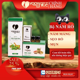 [CHÍNH HÃNG]⚡COMBO SERUM BONG NÁM RỖ MỤN YODY WHITE PHƯƠNG ANH CHUYÊN NÁM MẢNG NÁM CHÂN SÂU SẸO RỔ CÁC LOẠI MỤN TN03