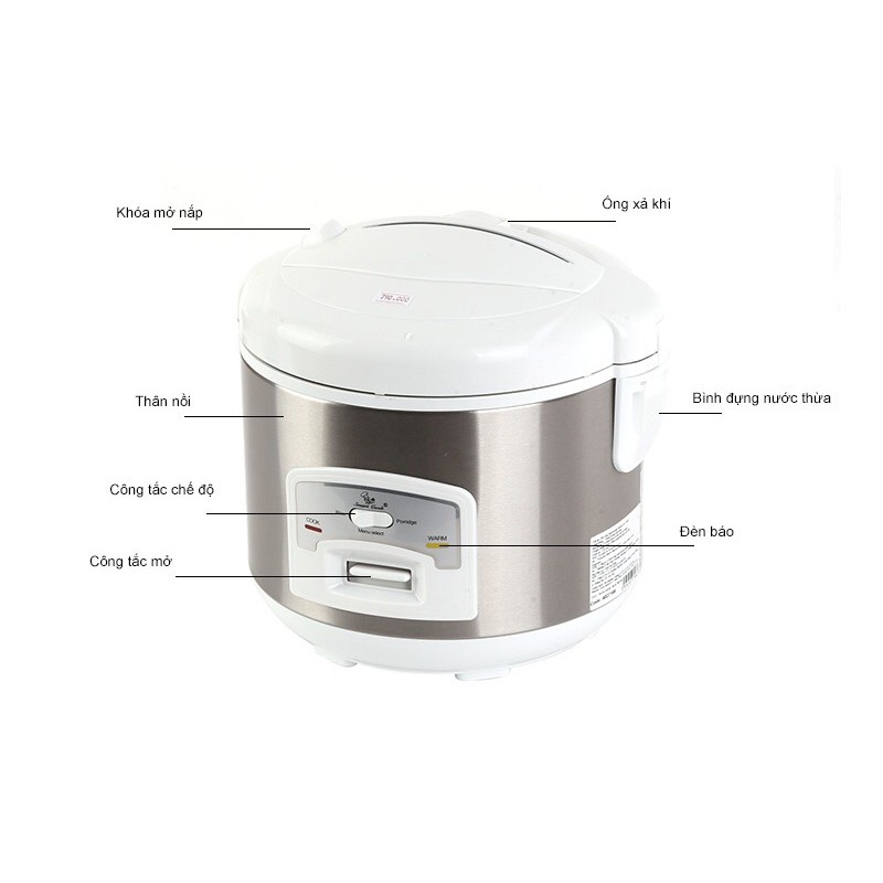 Nồi Cơm Điện Đa Năng Elmich SmartCook EL7166 dung tích 1.2L