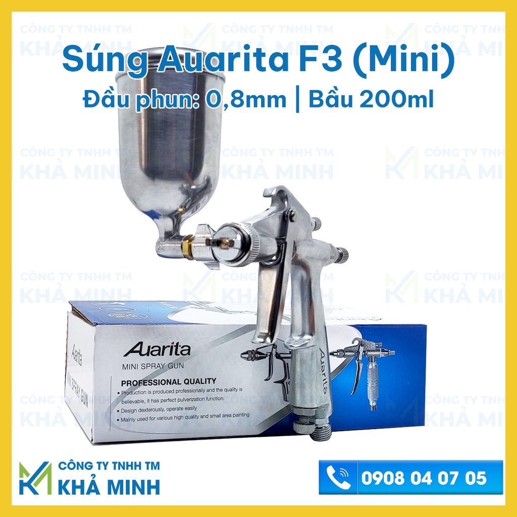 Súng phun sơn Auarita F3 mini cao cấp