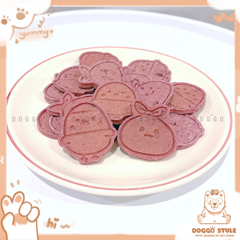 Treat Bánh Thưởng Cho Chó Thịt Heo Và Khoai Tím Sấy Khô DOGGO Homemade Không Chất Bảo Quản 50G Thức Ăn Cho Chó Thú Cưng