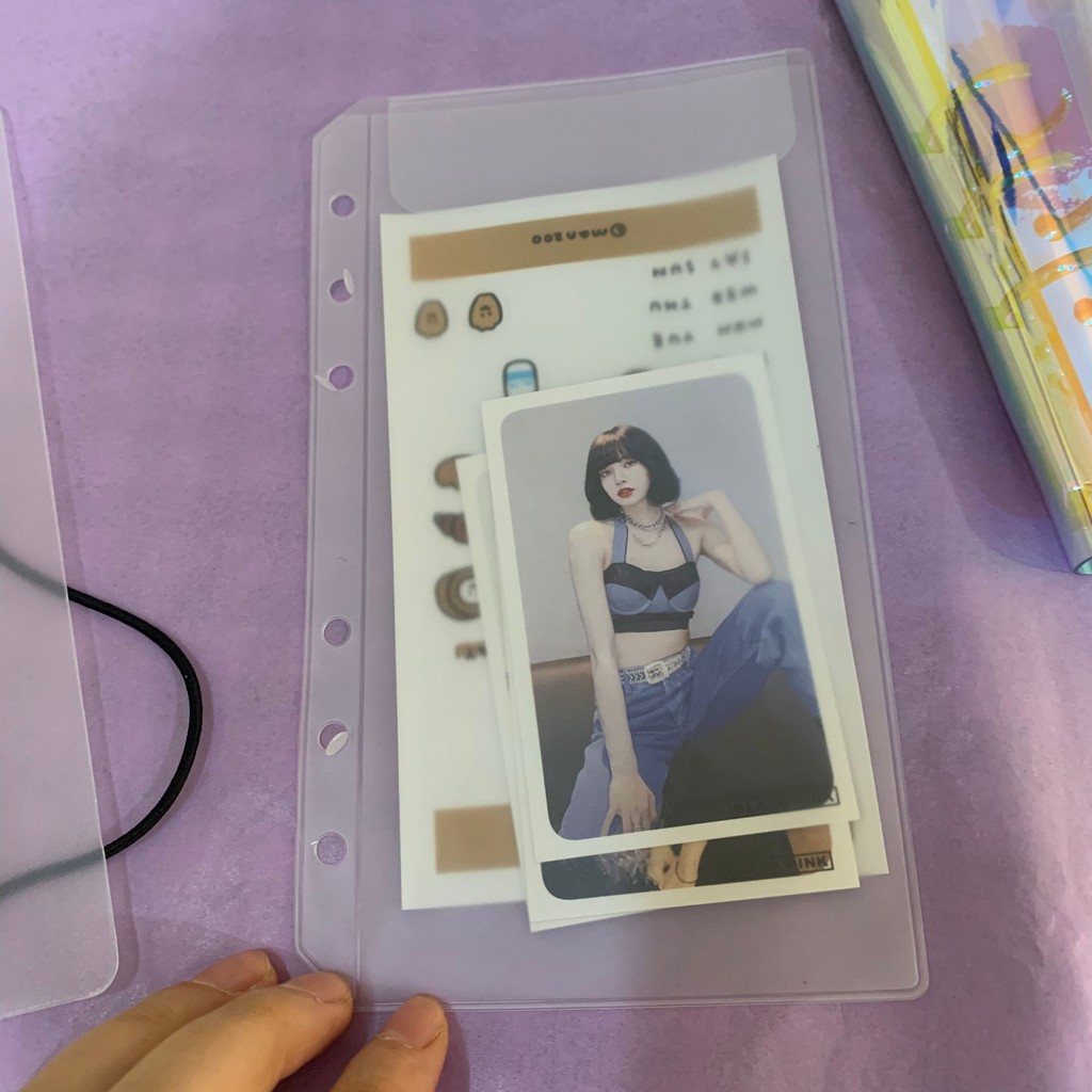 Túi đựng đồ 6 lỗ khổ a5/ a6 cao cấp tiện dụng