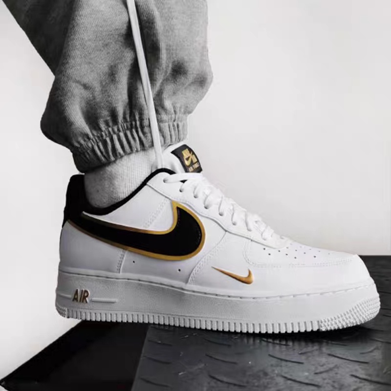 Giày Nike Air Force 1 Black Gold - Giày Sneaker AF1 Nam Nữ Thể Thao Cổ Thấp Cao Cấp Full box + Bill