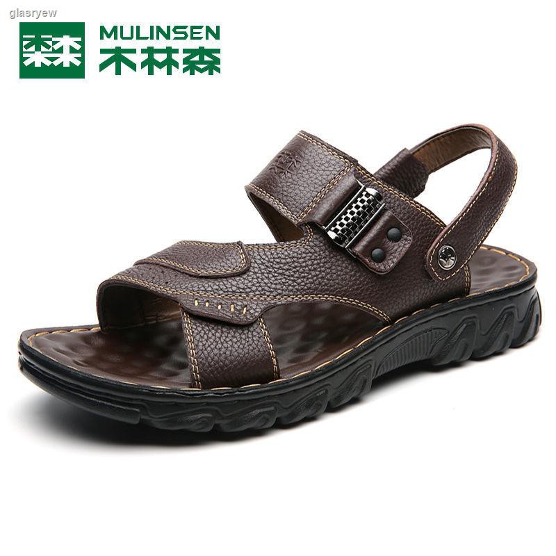 Sandal Linsen Chất Liệu Da Có Size Lớn 2021 Dành Cho Nam Giới