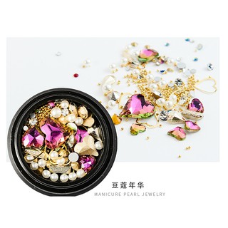 Charm set charm trang trí nail charm đá