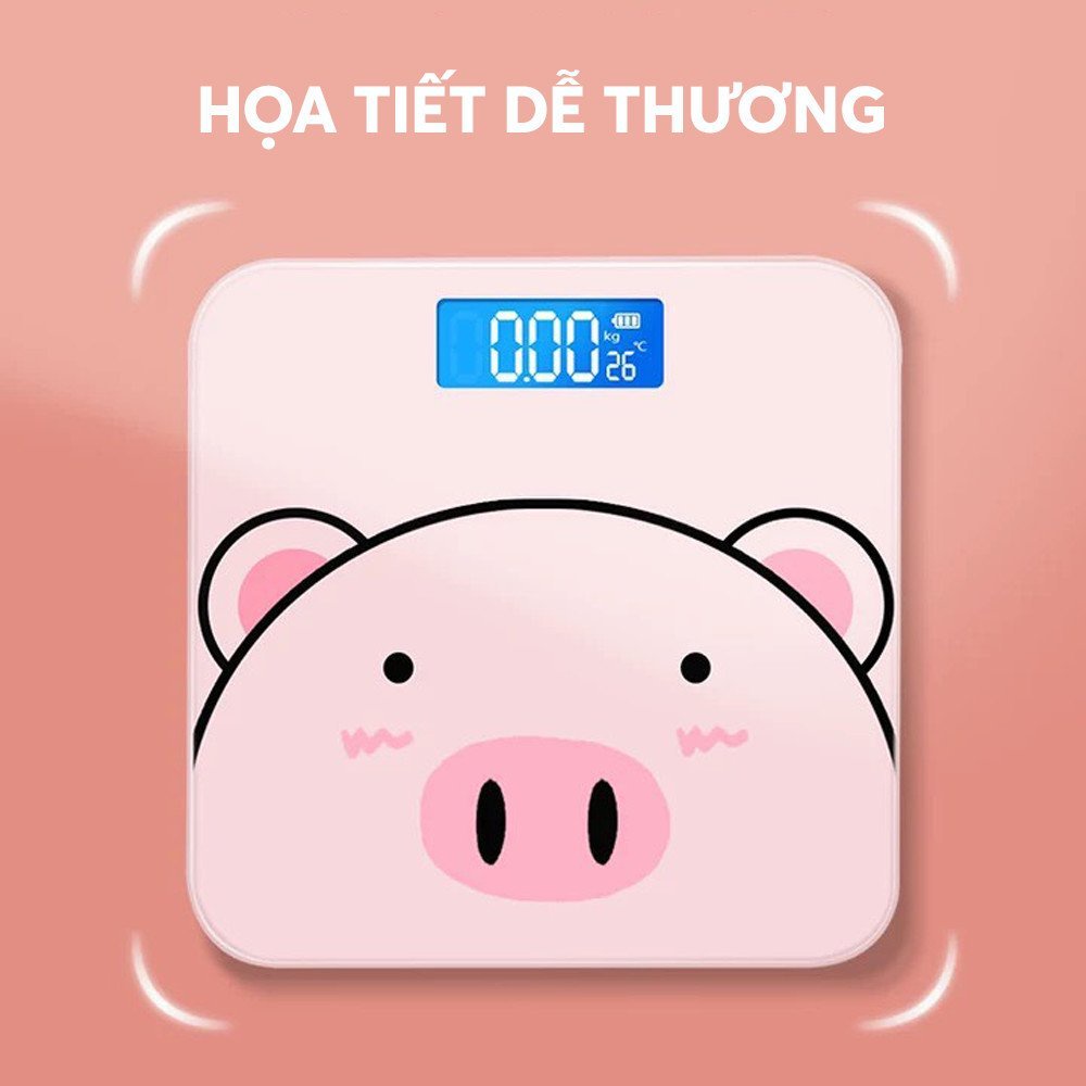 Cân điện tử sức khỏe gia đình G01 180kg tặng kèm pin AA bảo hành 2 năm