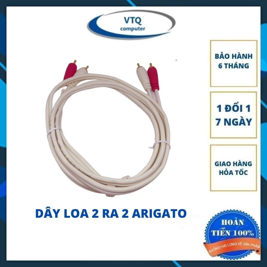 Cáp loa 4 đầu AV hoa sen,Dây loa AV 2 ra 2 dài 10M ARIGATO cao cấp,hàng chính hãng