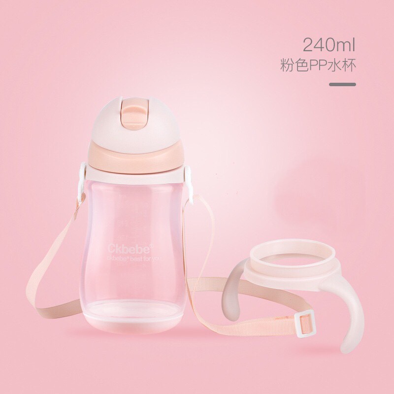 Bình Nước, Bình Tập Uống Nước Cho Bé Chống Sặc CKBEBE 240ml DD205