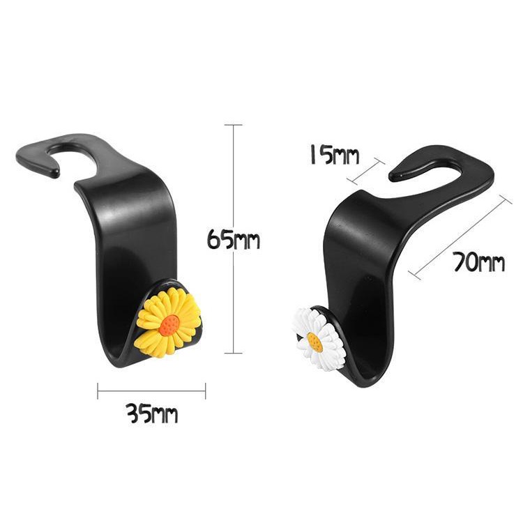 Set 4 Móc Treo Đồ Đa Năng Gắn Sau Ghế Xe Hơi Kiểu Hoạt Hình Xinh Xắn