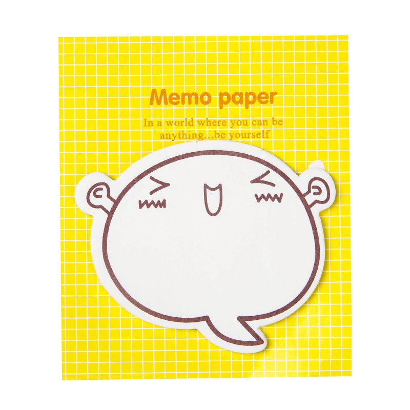 Giấy note sticker Memo dễ thương Bukavn Giấy ghi chú, giấy nhớ động vật đáng yêu