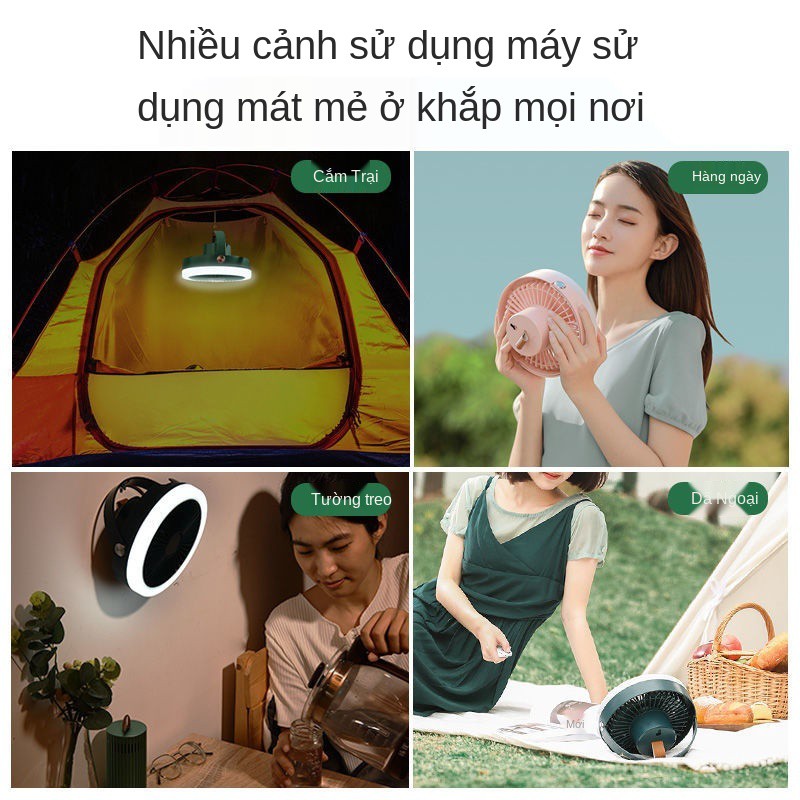 Quạt & Máy nóng lạnh☃Giường ngủ tập thể có quạt nhỏ siêu âm trần sạc lại được hút gió nhỏ, điện mini văn phòng d