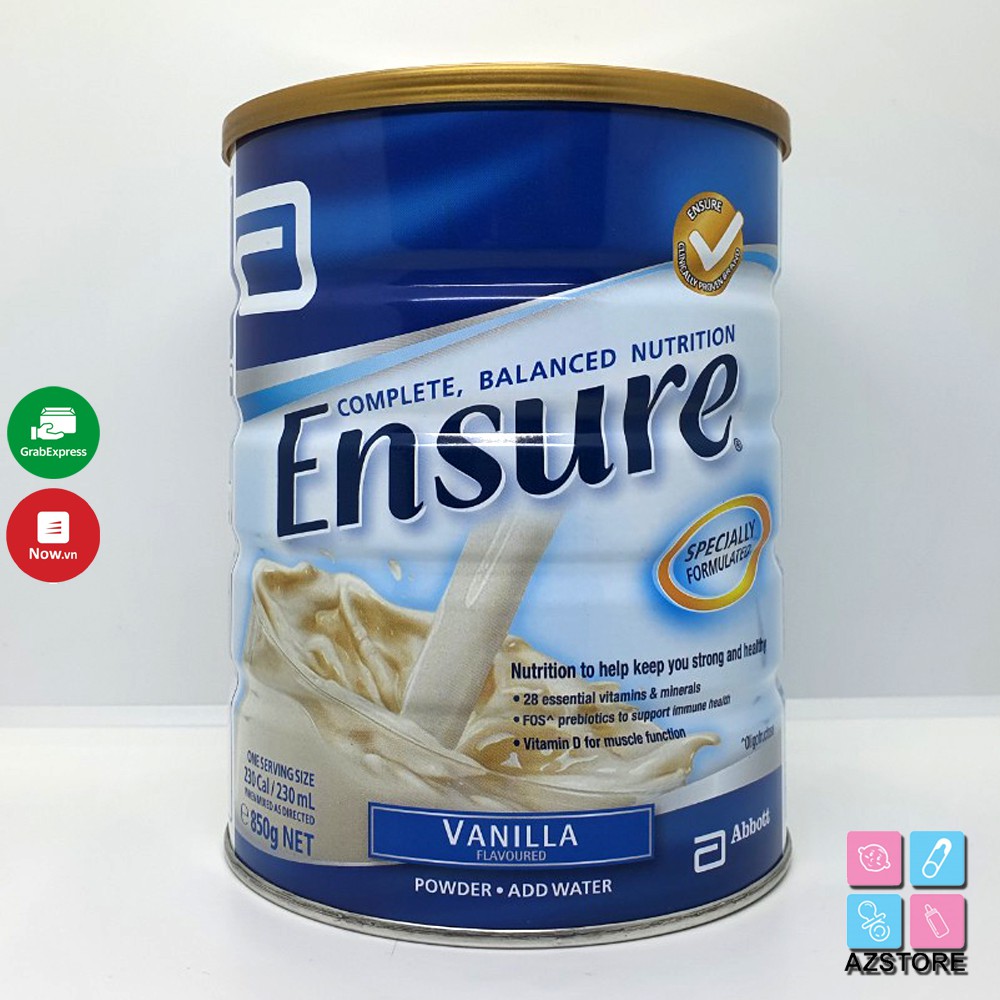 Sữa Ensure Úc - Ensure Vani Complete Balanced Nutrion 850g