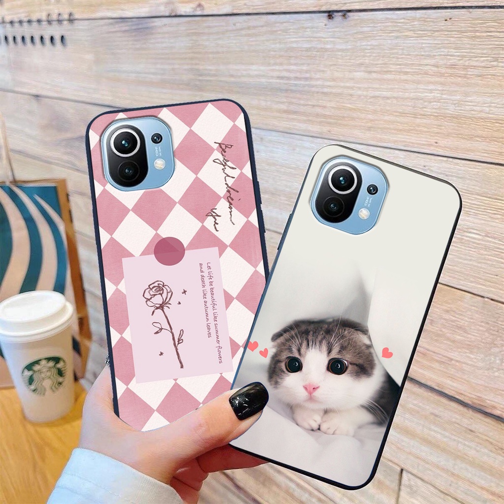 Ốp lưng Xiaomi MI 11 / MI 11 LITE in hình cao cấp mẫu kẻ caro,mikenbe@r siêu hot