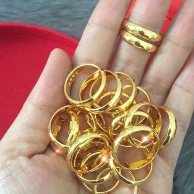 Nhẫn xi 24k chiếc 5chỉ