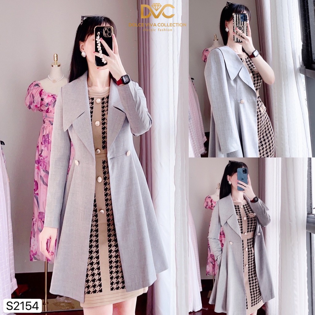 Áo vest dáng dài A2154 - DOLCE VIVA COLLECTION
