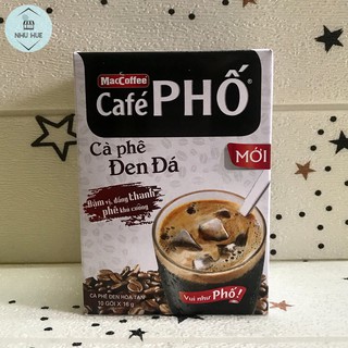 Cà phê đen đá Maccoffee Cafe Phố (10 gói x 16g)