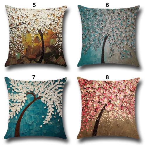 Áo gối được làm từ cotton và vải lanh với họa tiết hoa theo phong cách vintage dùng trong trang trí nhà
