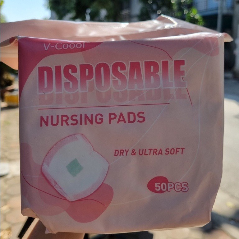 Miếng Lót Thấm Sữa VCOOOL CAO CẤP Siêu Chống Thấm Chống Tràn An Toàn Tiết Kiệm (50 miếng/túi) (katydang)