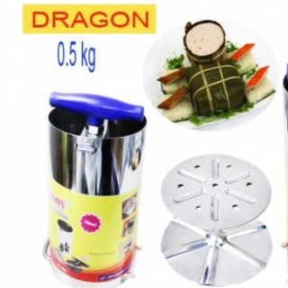 Khuôn Làm Giò Chả Inox 0.5kg Thương Hiệu Dragon