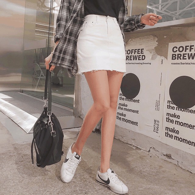 [NHIỀU MÀU] - CHÂN VÁY KAKI TRƠN TUA RUA ( có quần lót trong ) ảnh thật | BigBuy360 - bigbuy360.vn