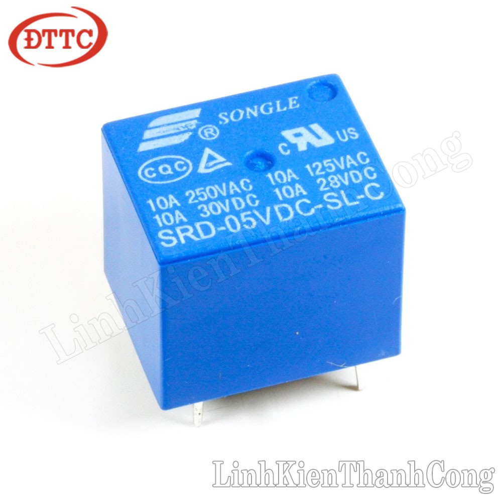 Relay 5V10A SRD-5VDC-SL-C (5 Chân)