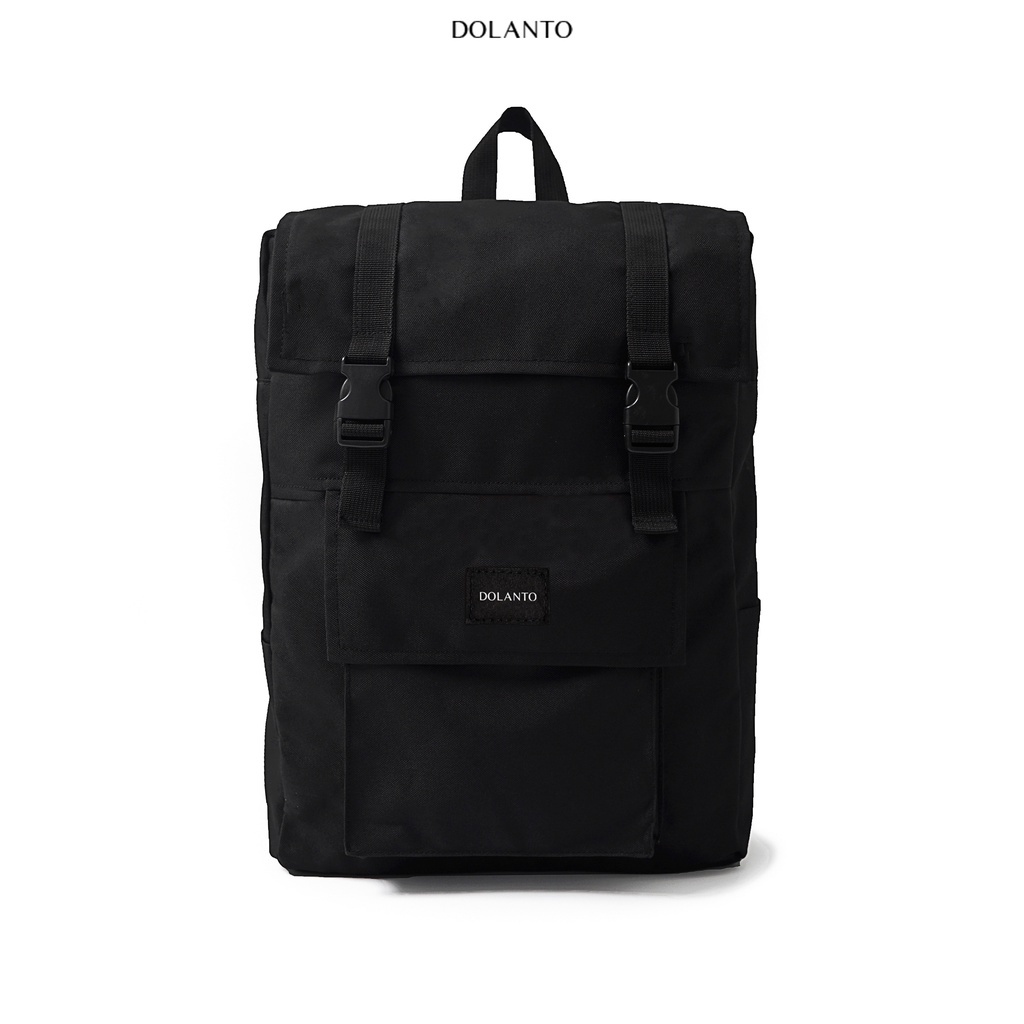Balo Đi Học BUMB Chống Nước Cao Cấp Thời Trang Rẻ Đẹp Nhẹ Vải Canvas Đen Đựng Laptop Đi Chơi Du Lịch Nam Nữ DOLANTO - Hà