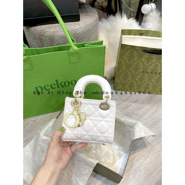 Túi xách nữ trần trám Di Or 3 ô hàng đẹp tag bạc