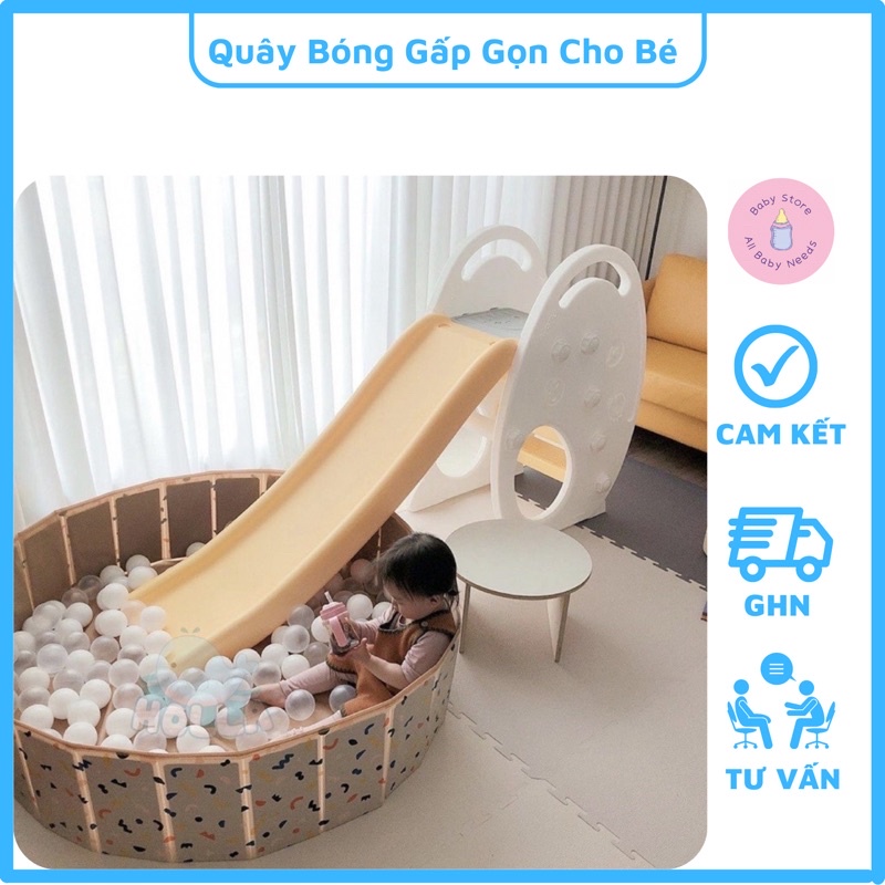 Quây Bóng Cho Bé Gấp Gọn Honper Đa Năng Cao Cấp (Không Kèm Bóng)