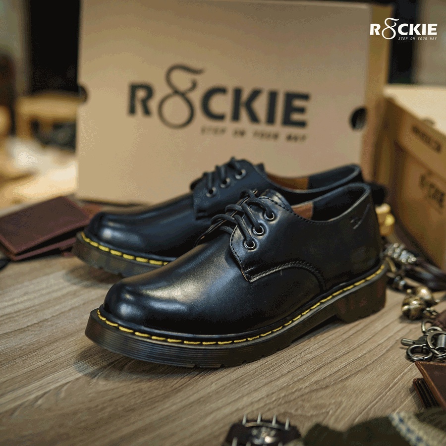 Giày nam da thật Dr Martens 1461- Da nappa cao cấp nhập khẩu - Màu đen - DRAD03DE  - R8ckie Official | BigBuy360 - bigbuy360.vn