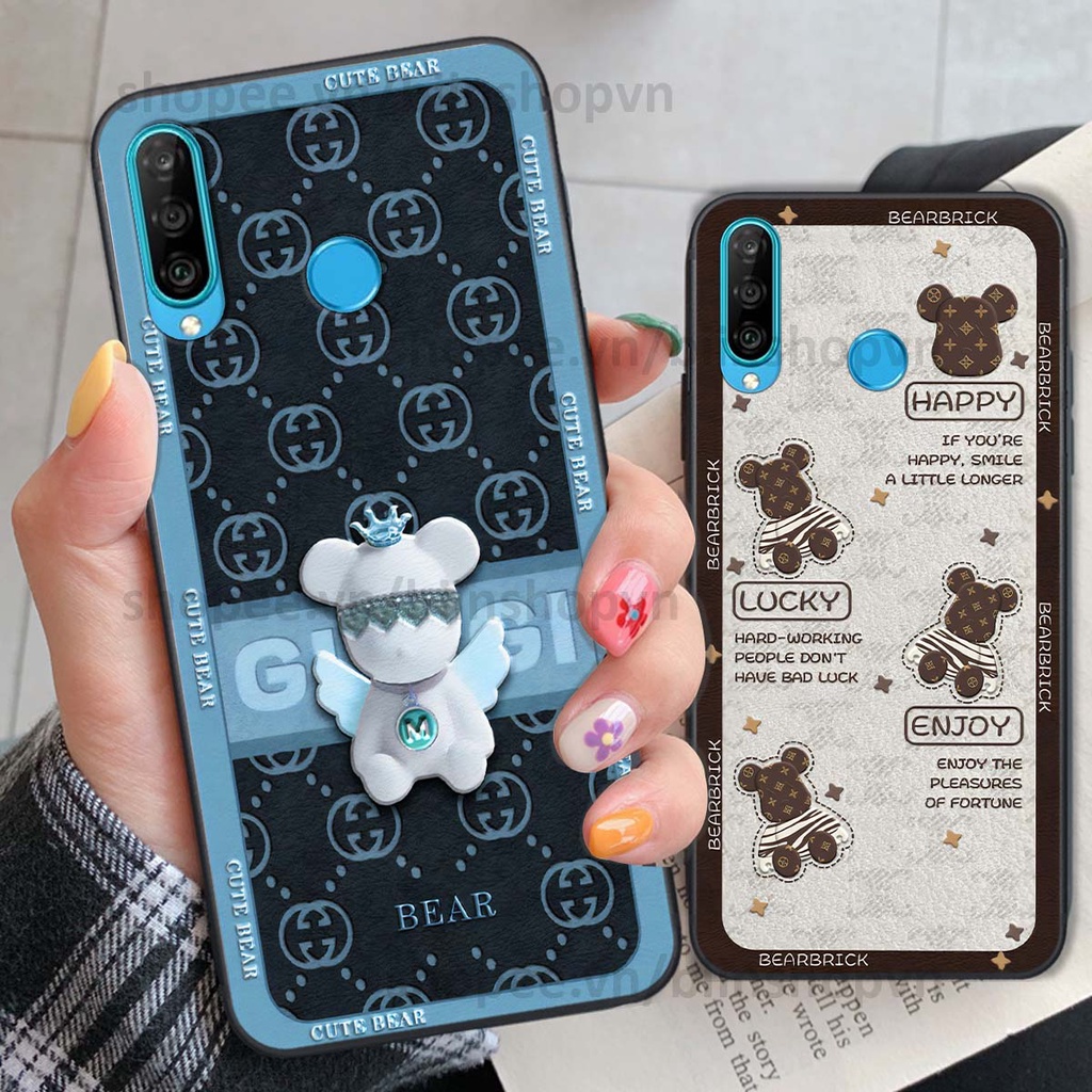 Ốp Huawei Nova 4e / P30 Lite hình gấu bear brick đẹp độc lạ, thời trang, cá tính