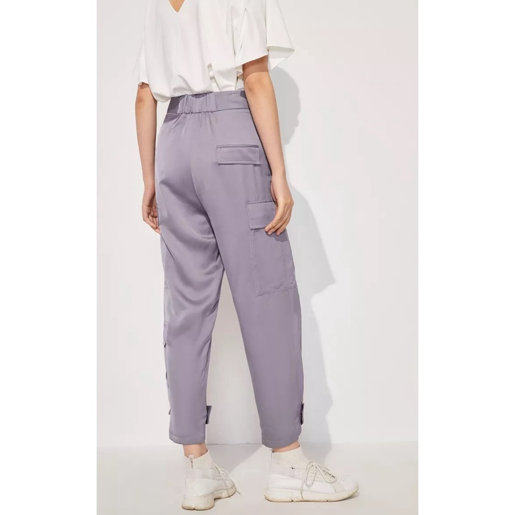 Vero Moda Quần Túi Hộp Trơn Cạp Cao Dây Rút Kiểu CoutureMade Cho Nữ 321250002