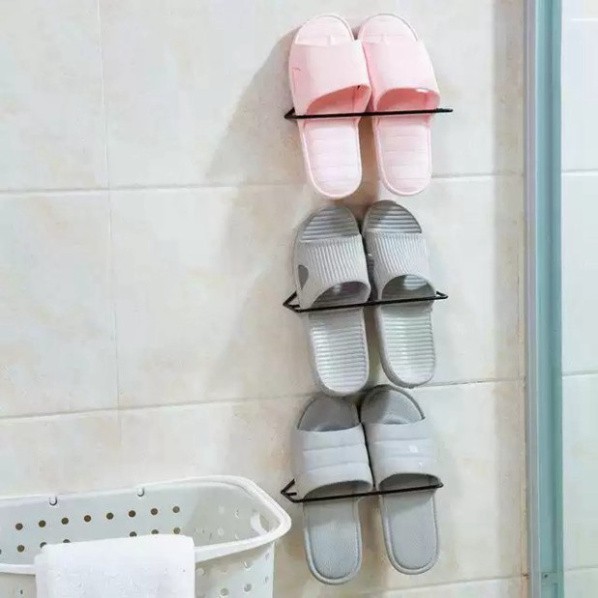 Giá để giày dép dán tường đa năng, Kệ để giầy dép nhà vệ sinh, phòng tắm,Tiện dụng, tiết kiệm diện tích