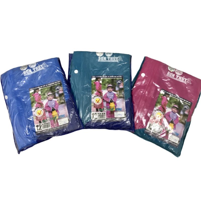 Bộ áo mưa chính hãng Sơn thủy cho bé