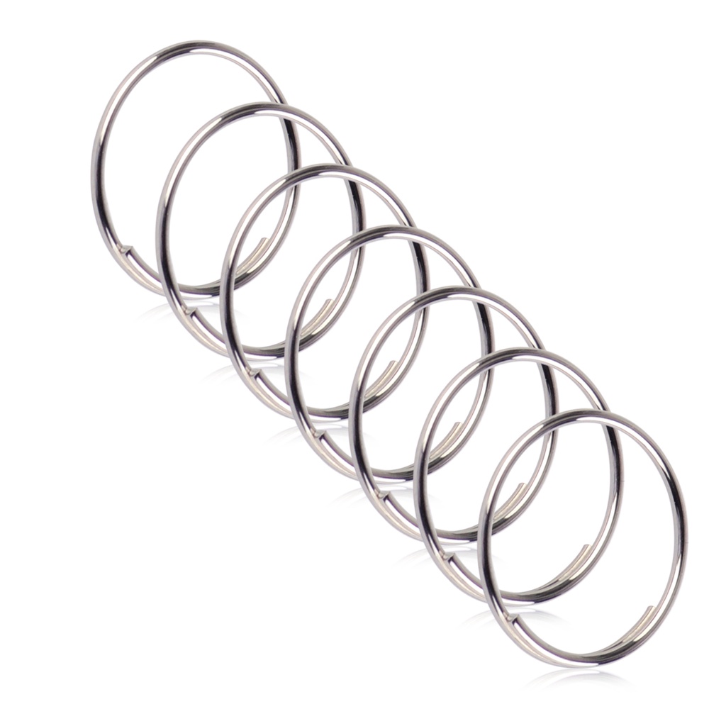 Set 200 Vòng Kim Loại Tròn Nhỏ 12mm Dùng Làm Móc Khóa DIY
