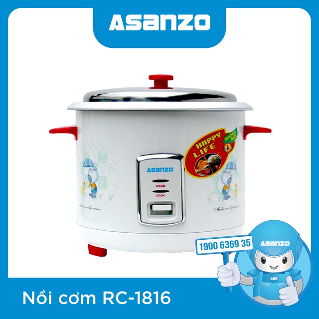 Nồi cơm điện đa năng Asanzo RC-1816 (2.2 lít)