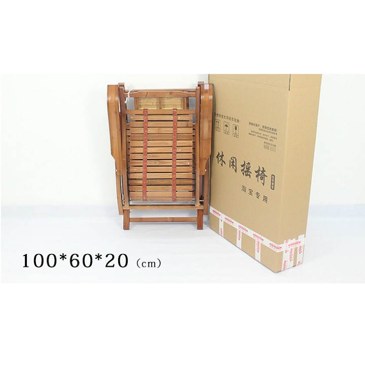 Ghế bập bênh, ghế lười thư giãn bằng tre gấp gọn -kèm mát xa chân smart_homehome gd470