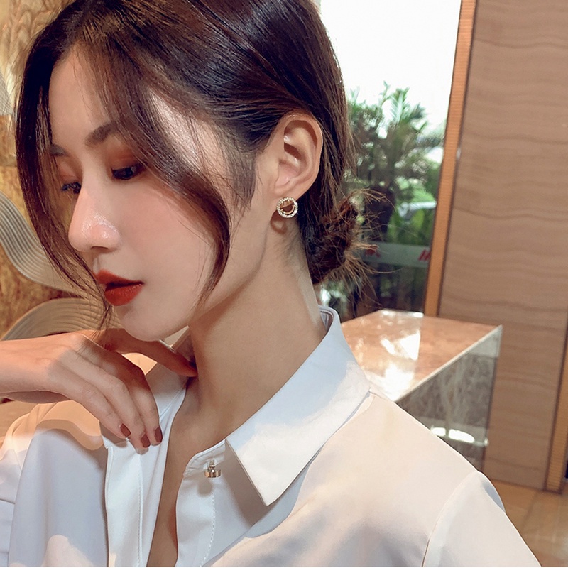 Đôi Bông Tai Hình Mặt Cười Thời Trang Hàn Quốc Cho Nữ