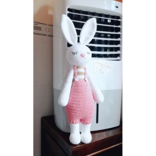 Thỏ bông len handmade an toàn cho bé cao 55cm xinh xắn