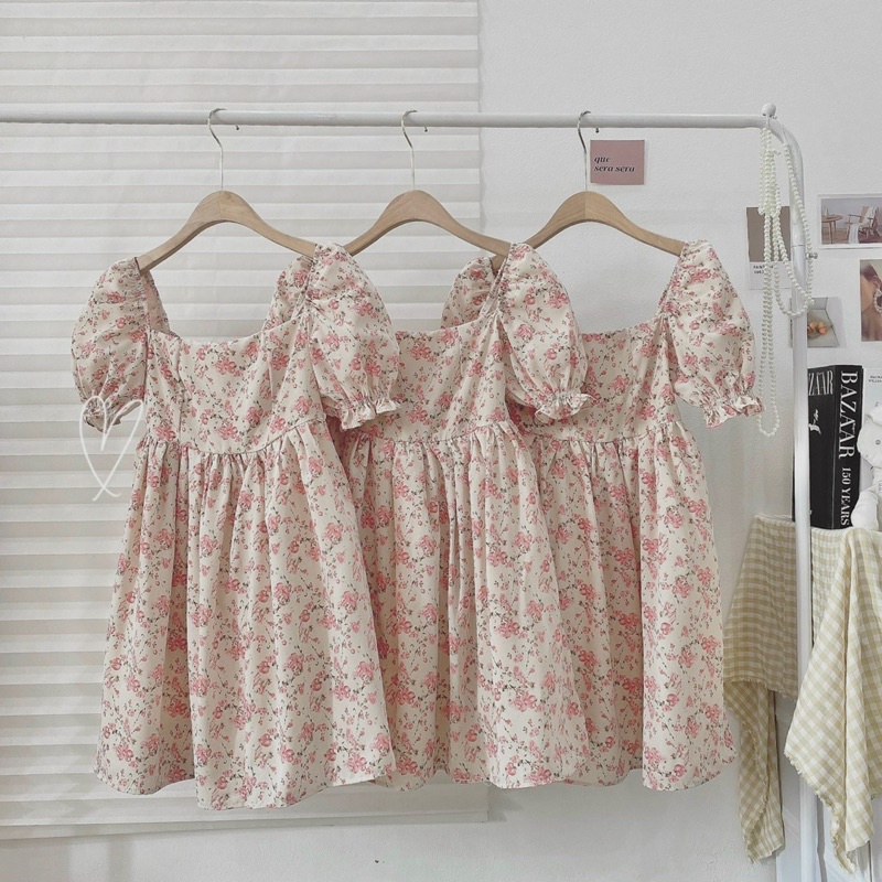 Đầm babydoll siêu bồng 3lop
