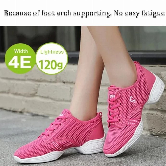 Giày Thể Thao Đế Mềm Phối Lưới Thoáng Khí Thời Trang Mùa Hè