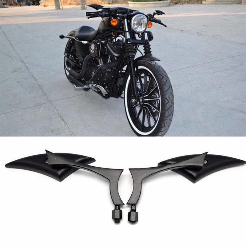 Kính Chiếu Hậu Hình Tam Giác Màu Đen Cho Xe Mô Tô Harley